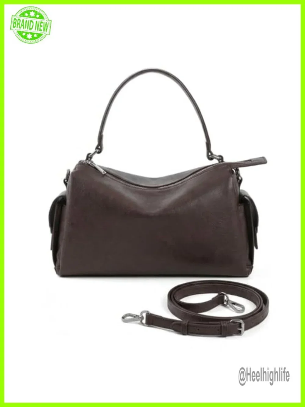 Vegan Leather Hobo Crossbody Bag with Adjustable Strap Satchel Purse